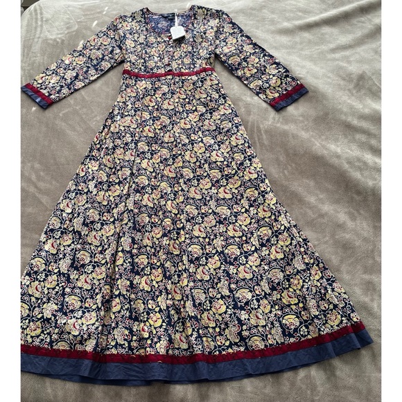 April Cornell Jaipuri Rose Dress Indigo - Picture 10 of 17